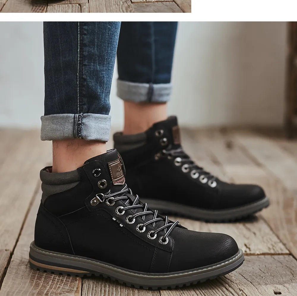 Comfy Leather Classic Autumn Ankle Shoes For Men