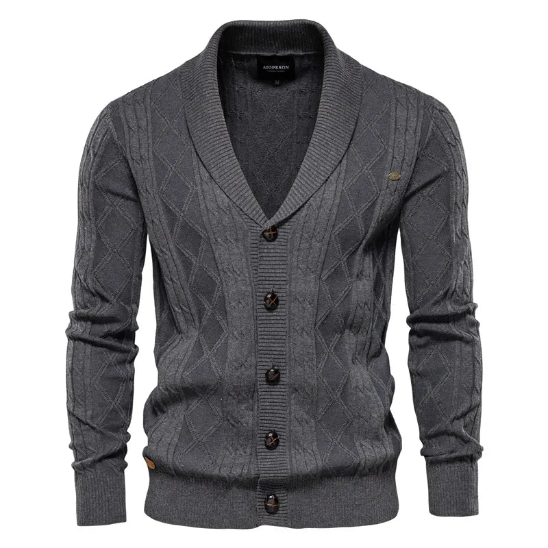 Men's Cardigan Casual High Quality Cotton