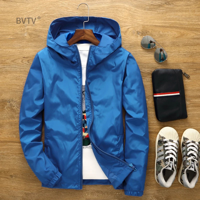 Custom Men's Waterproof Sports Jacket: Windbreaker from S to 7XL