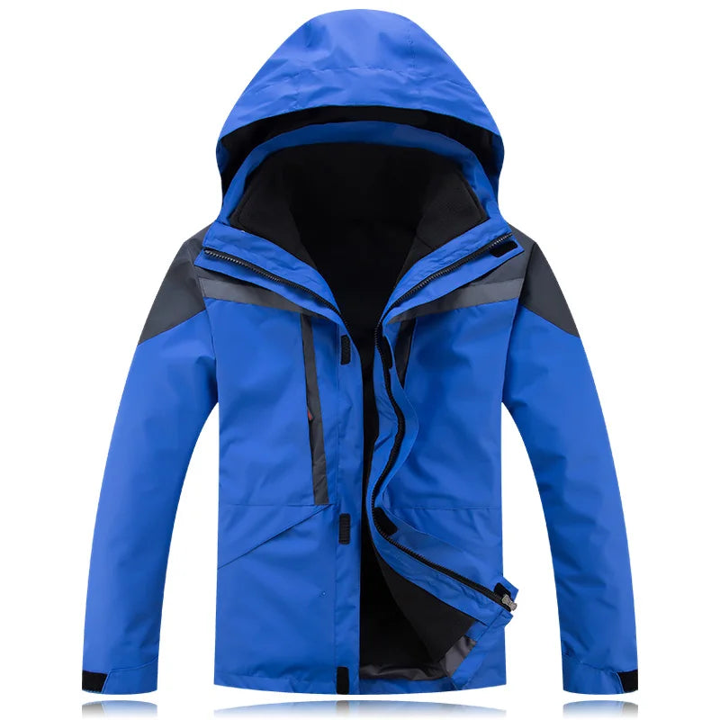 Reflective Outdoor Winter Jackets for Men, Plus Size