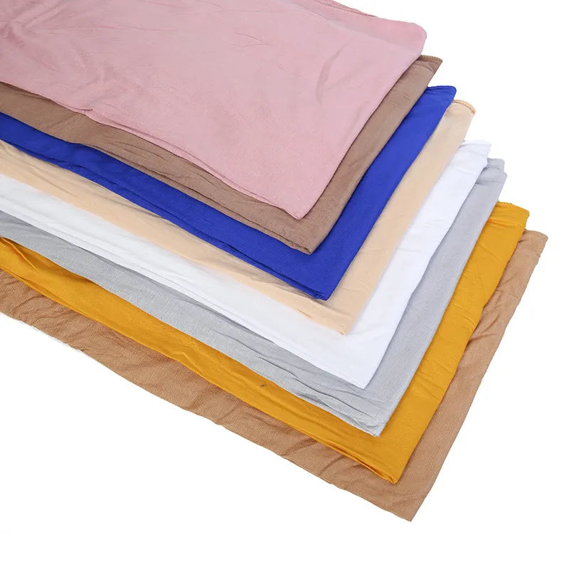 Cotton Jersey Hijab Headscarf Long Plain 20+ Colors