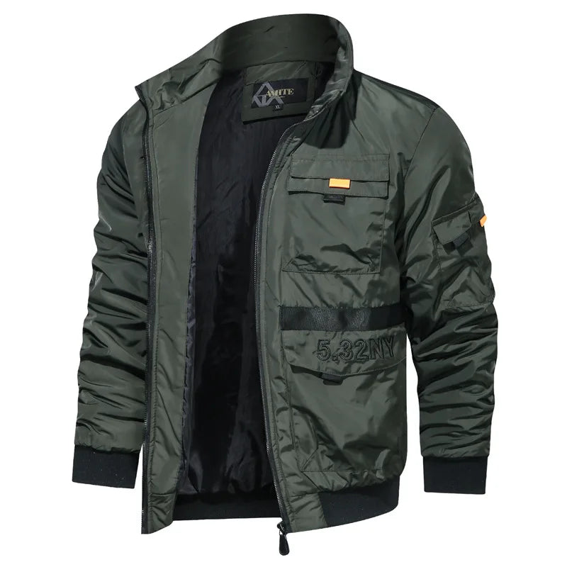 Stylish Men's Bomber Jacket Casual Style