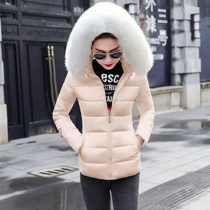 Winter Jacket Big Fur Hoodie Thick Warm Winter Coat