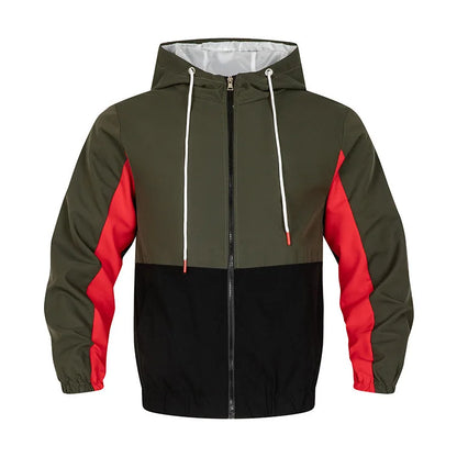 Spring Men's Sports & Leisure Jacket, Double-Hooded