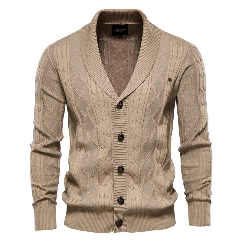 Men's Cardigan Casual High Quality Cotton