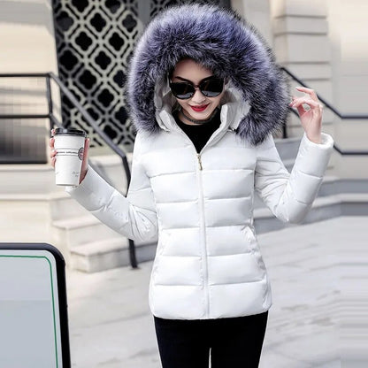 Winter Jacket Big Fur Hoodie Thick Warm Winter Coat