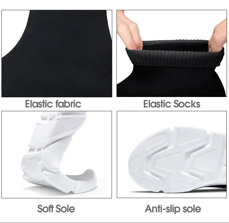 Flexible Sole Sports Breathable Ankle Socks Shoes