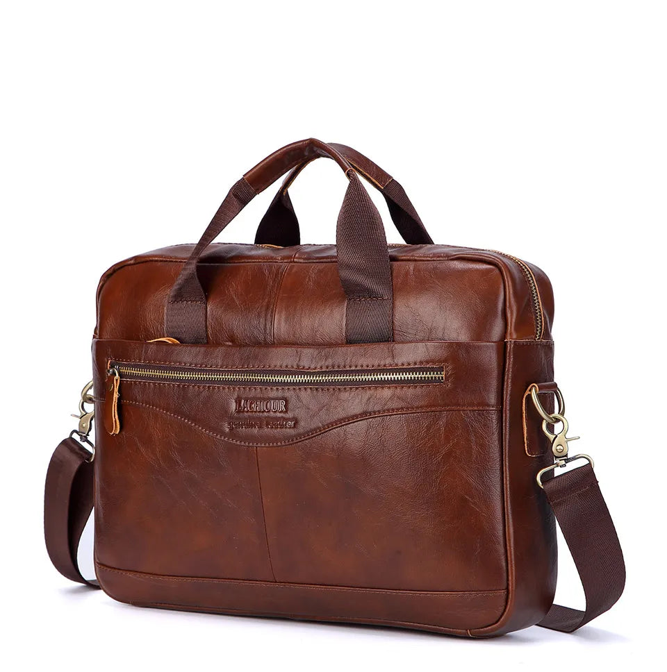 Business Genuine Leather Laptop Bag