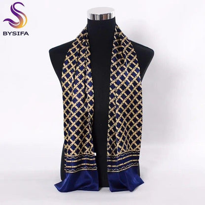 Men Silk Scarves Long 160*26cm