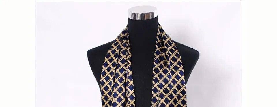 Men Silk Scarves Long 160*26cm