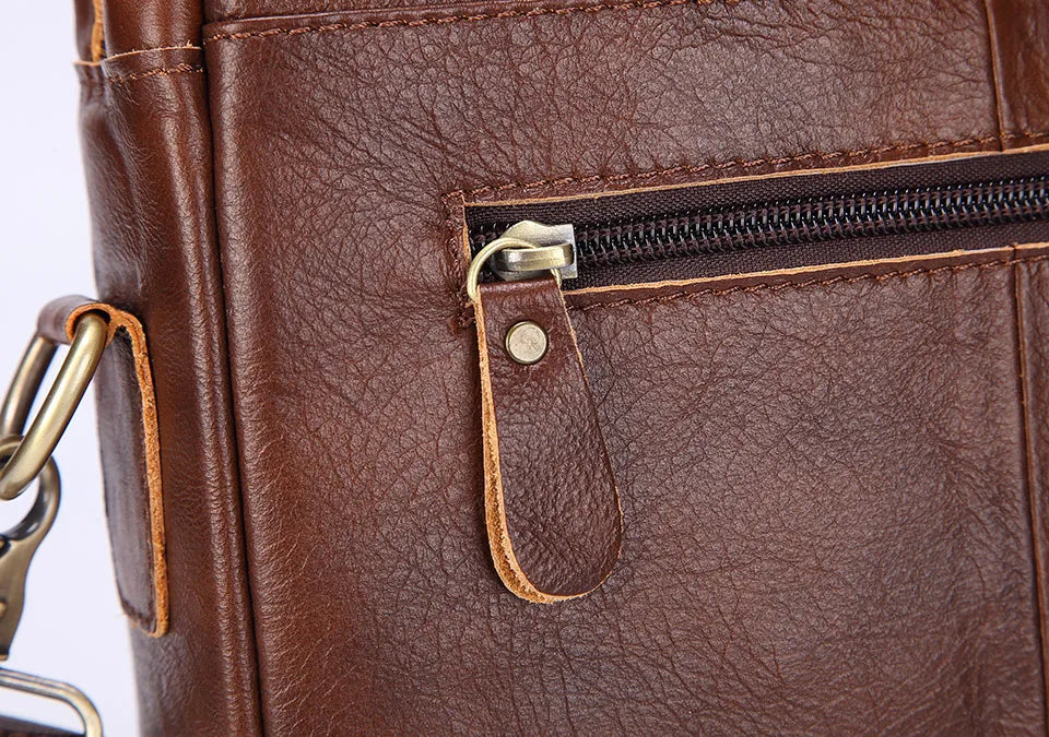 Business Genuine Leather Laptop Bag