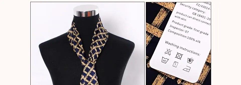 Men Silk Scarves Long 160*26cm