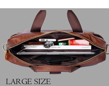 Business Genuine Leather Laptop Bag