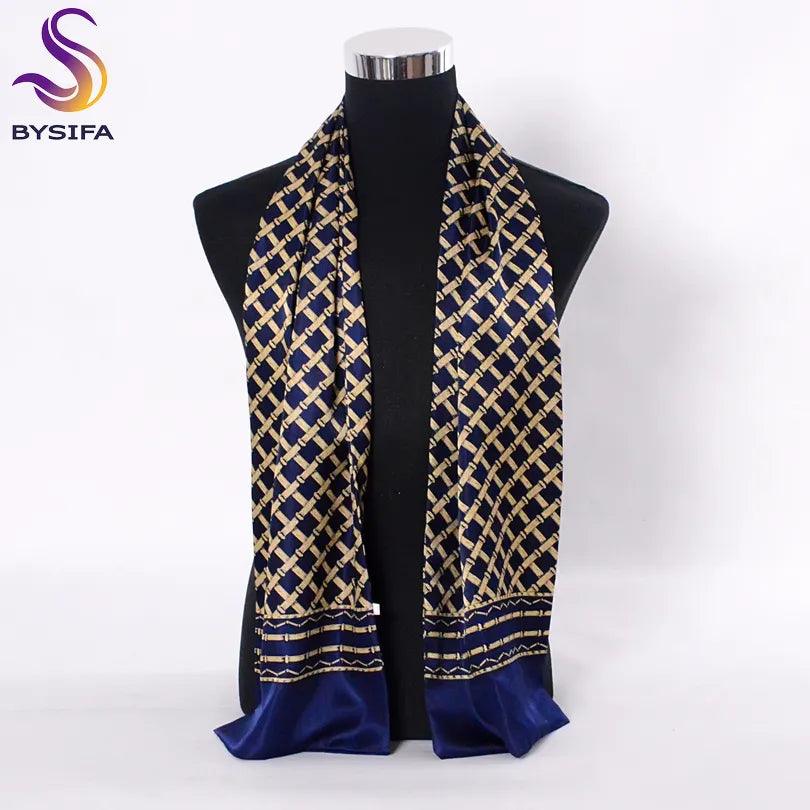 Men Silk Scarves Long 160*26cm