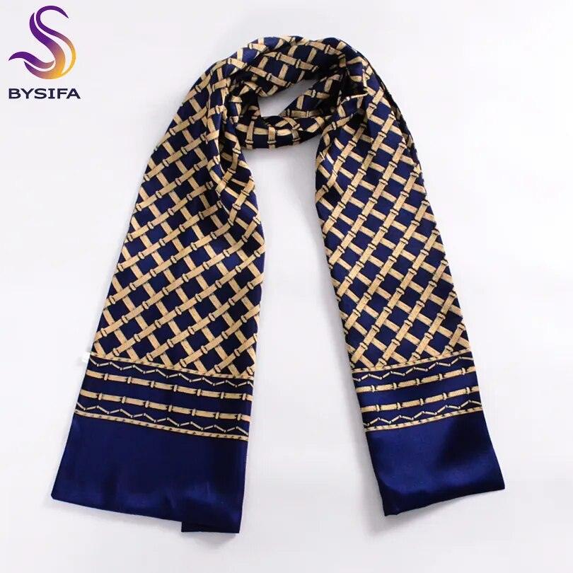 Men Silk Scarves Long 160*26cm