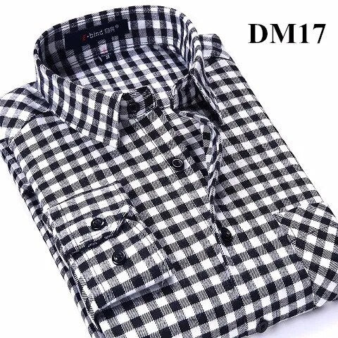 Men's Winter Flannel Checkered Shirts Long Sleeve