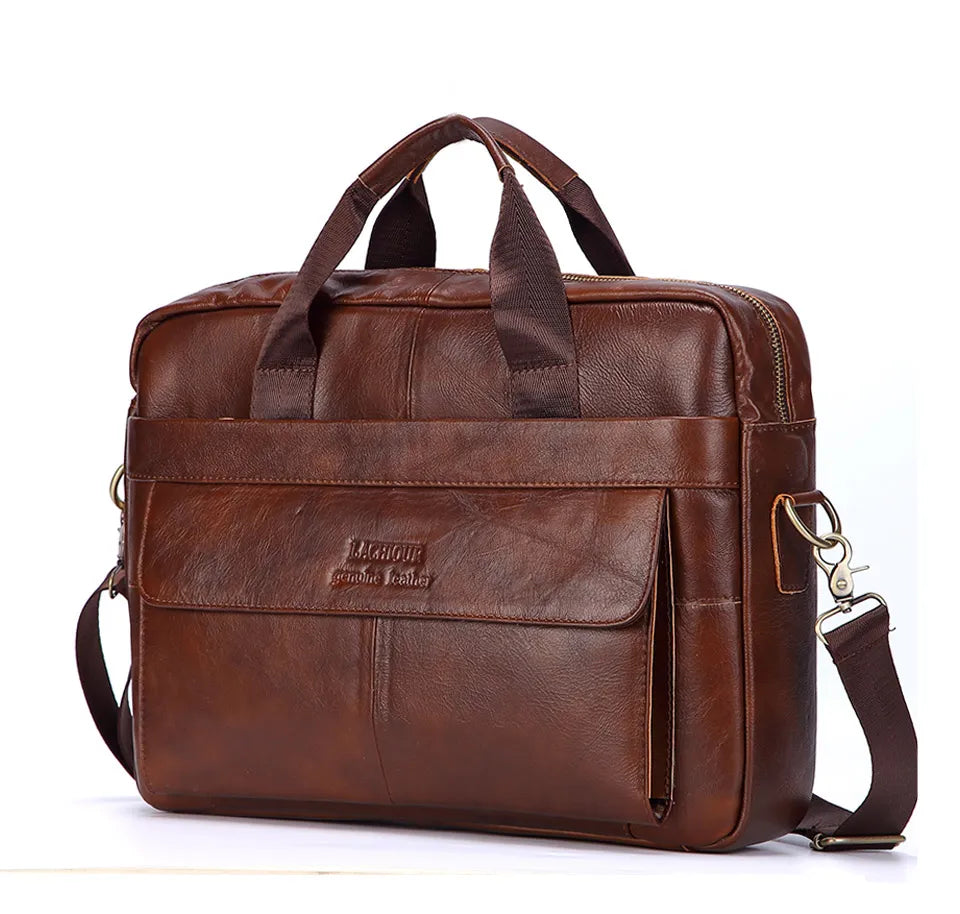 Business Genuine Leather Laptop Bag