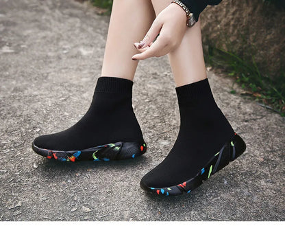 Warm Plush Flexible Sole Sports Breathable Ankle Socks Shoes