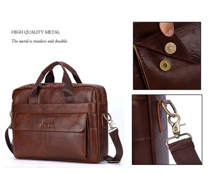 Business Genuine Leather Laptop Bag