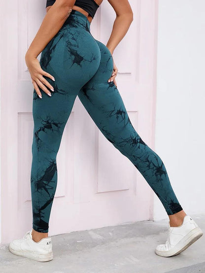 New Design, Tie-Dyed Yoga Leggings: High Waist, Gym, Running sports wear