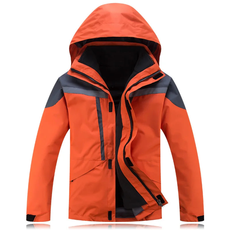 Reflective Outdoor Winter Jackets for Men, Plus Size