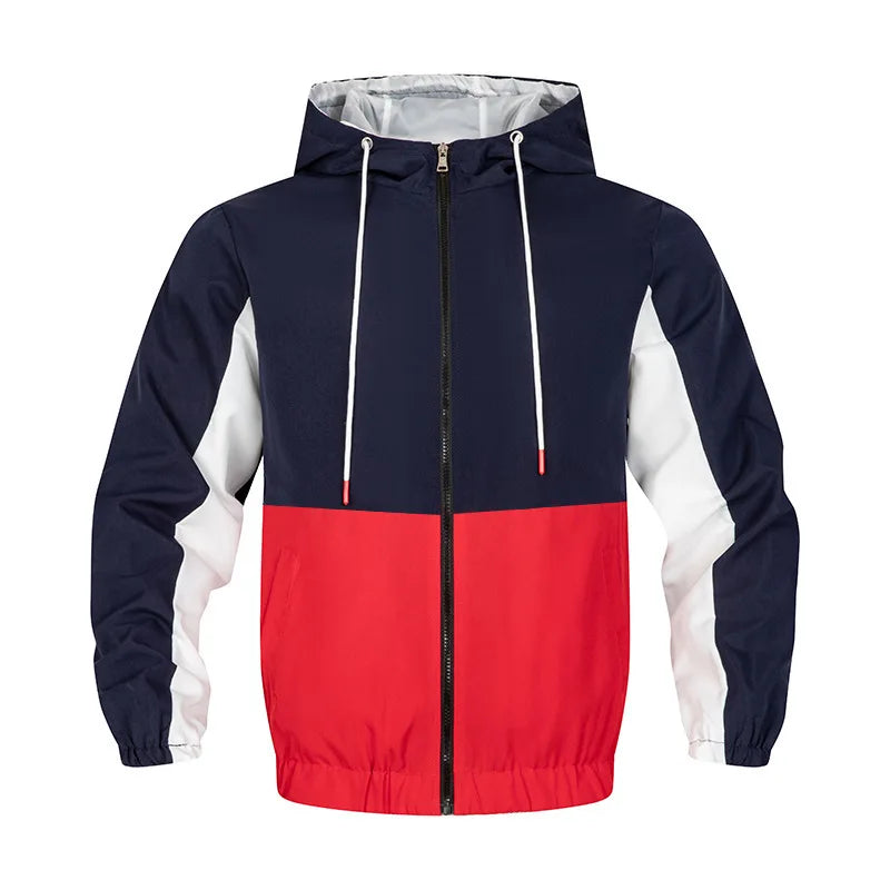 Spring Men's Sports & Leisure Jacket, Double-Hooded