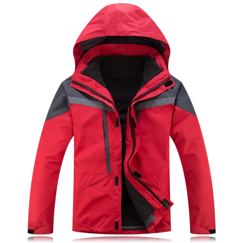 Reflective Outdoor Winter Jackets for Men, Plus Size