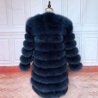 Fox fur down coat high quality