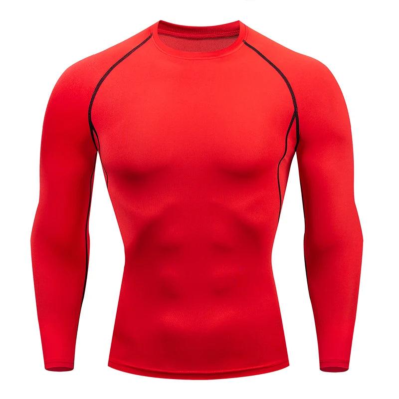 Performance Long Sleeve Men's Workout Compression Tops