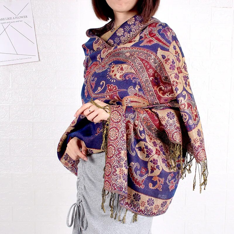 Shawl Cashew Scarf Long, Andalucía fashion style