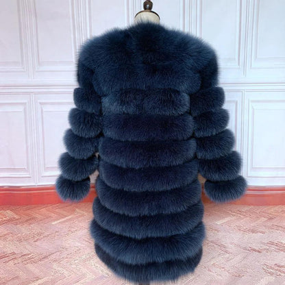 Fox fur down coat high quality