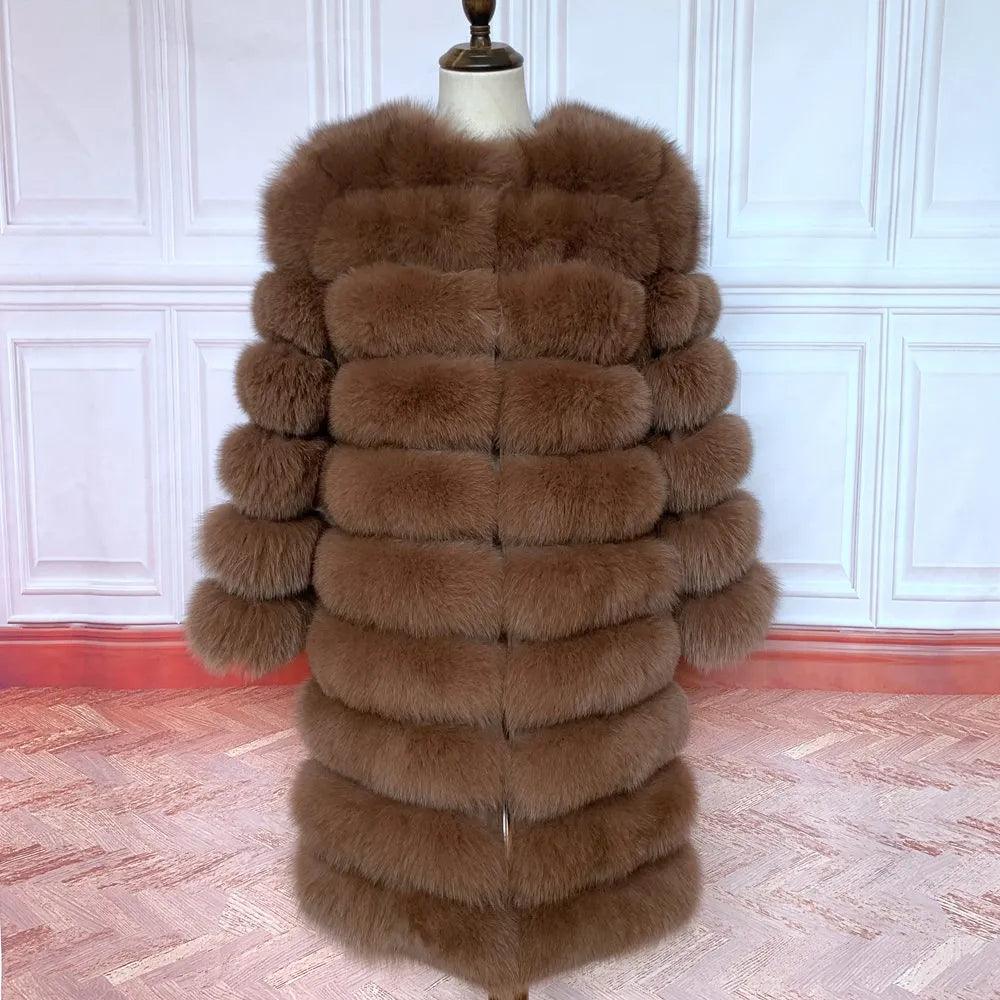 Fox fur down coat high quality