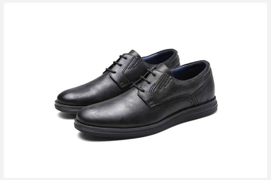 Leather Casual Lace-up Dressy shoes For Men