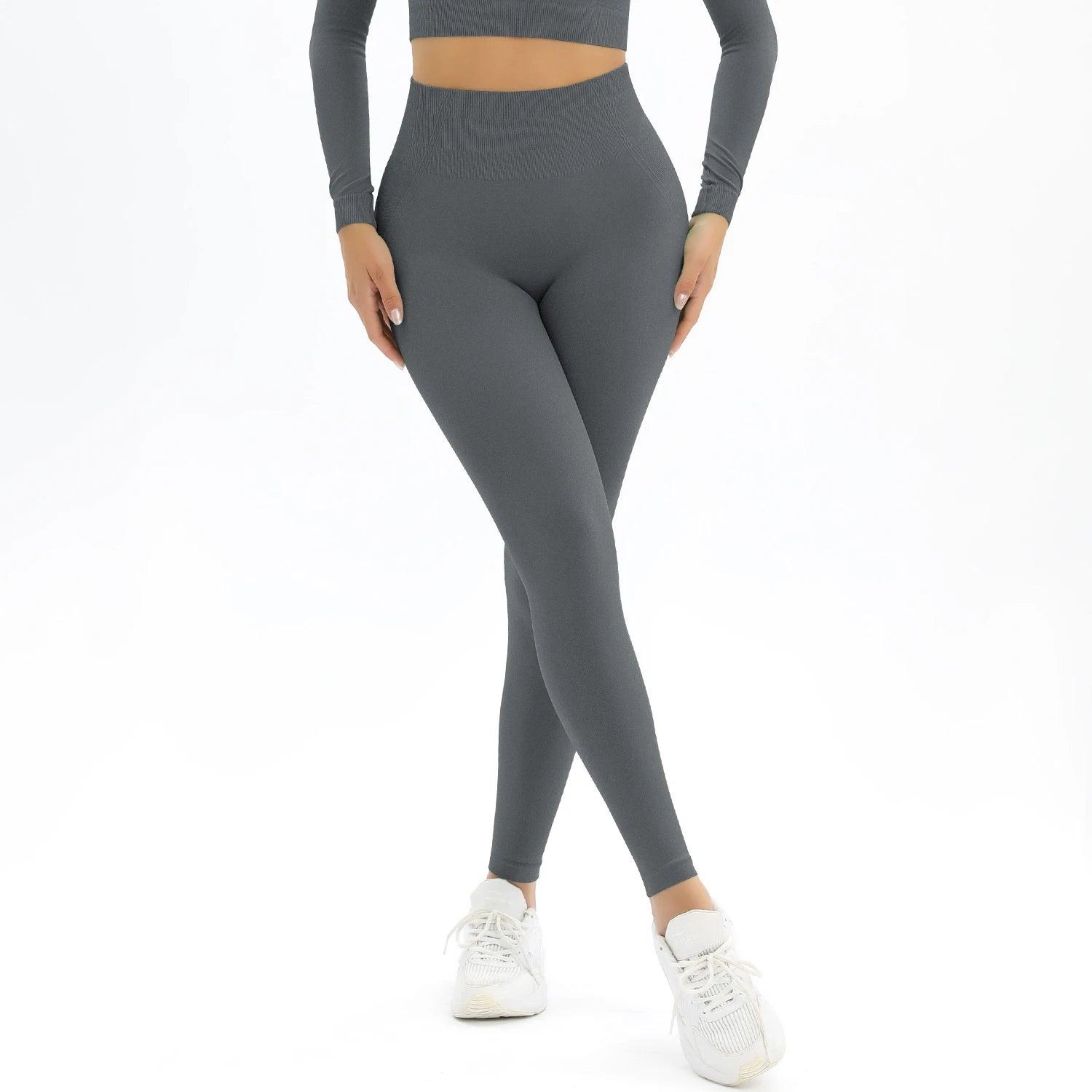 Seamless High-Waisted Leggings, Tummy Control