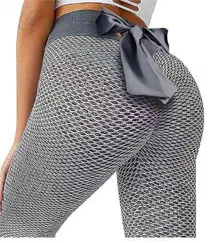 High Waist Honeycomb Yoga Shorts: Seamless, Scrunch Butt Lift