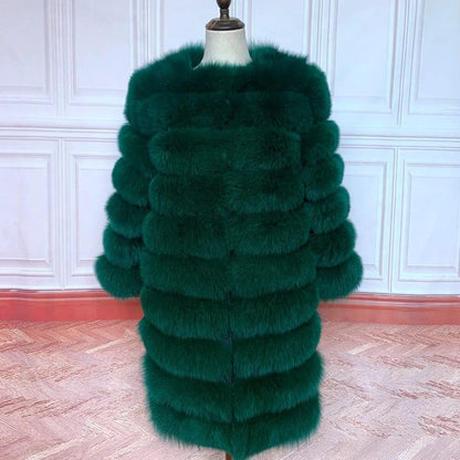 Fox fur down coat high quality