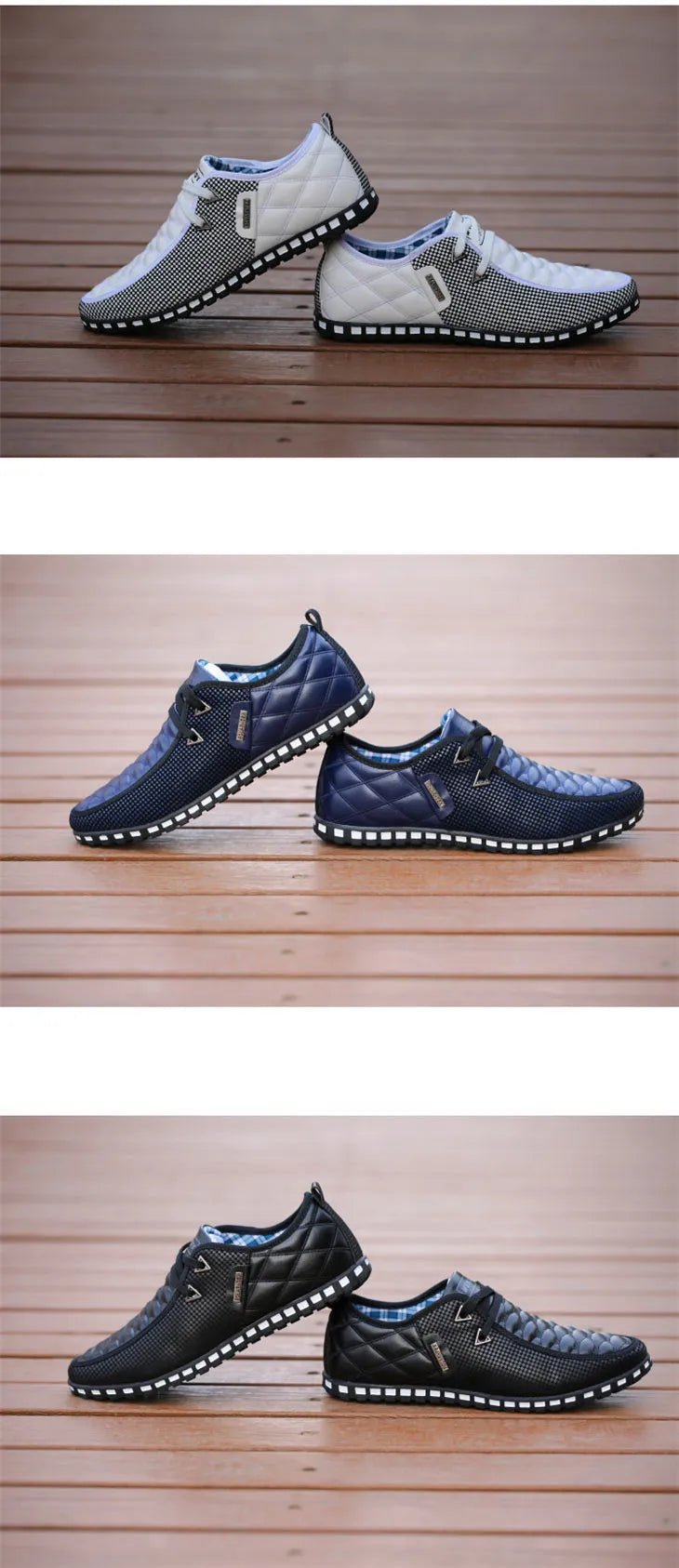 Men Leather Casual Breathable Light Shoes