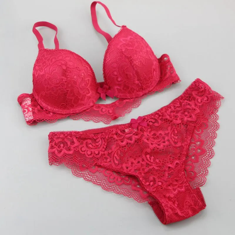 Classy Lace Bra Set Push Up