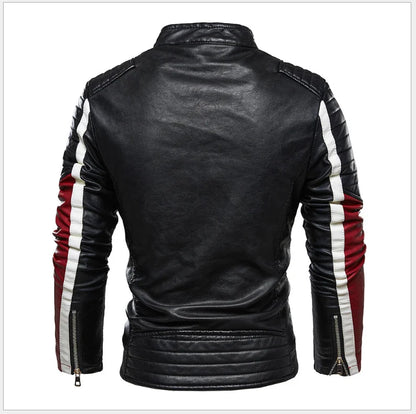 New European Style Men's Motorcycle Jacket