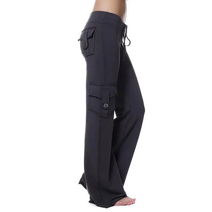 Cargo Thick Elastic Wide Leg & Straight Sweatpants