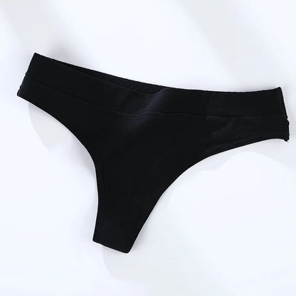 3 PACK Cotton Women G-String Underwear Thong Low Rise