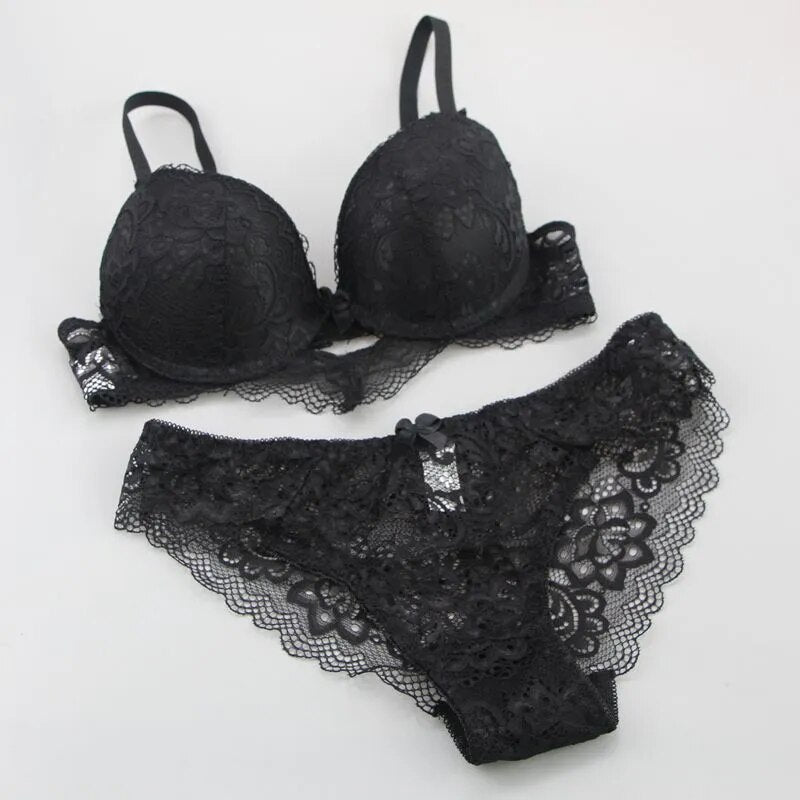 Classy Lace Bra Set Push Up