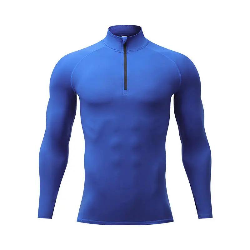 Breathable Training Top for men with Zipper Long Sleeve for Men