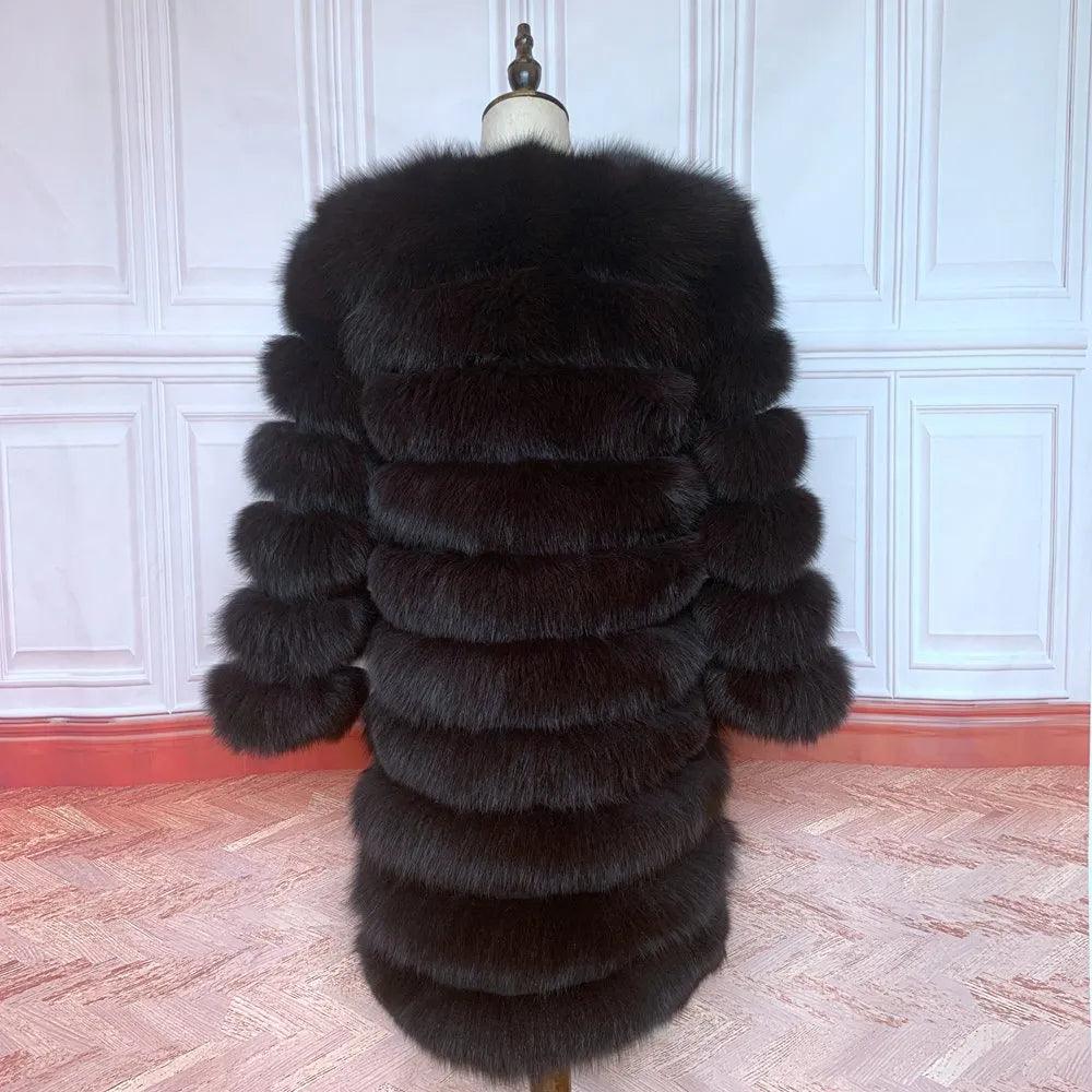 Fox fur down coat high quality