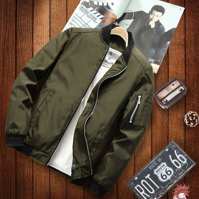 Men's Slim Baseball Jacket: New Spring/Autumn Style