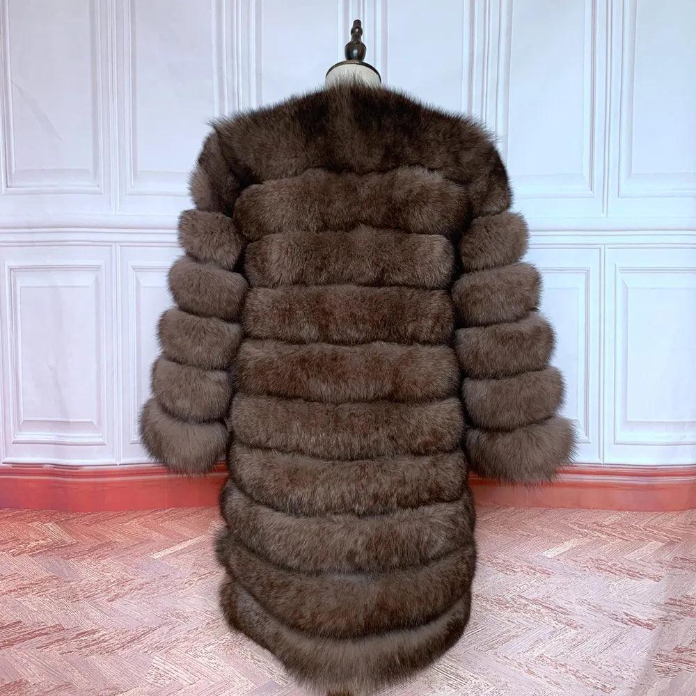 Fox fur down coat high quality