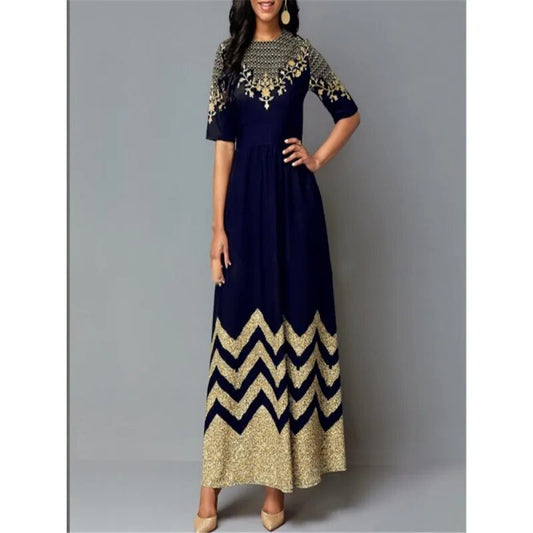 Loose Boho Vintage Elegant Plus Sizes Maxi Dresses