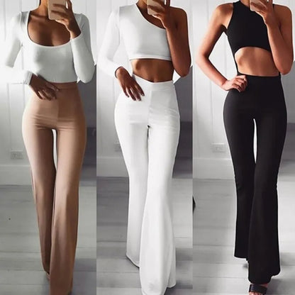 Elegant Palazzo Wide Legs High Waist Pants