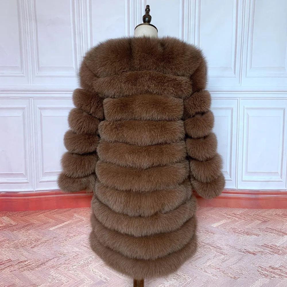 Fox fur down coat high quality