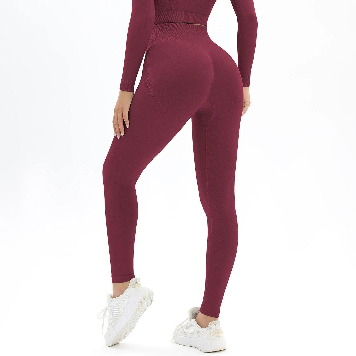 Seamless High-Waisted Leggings, Tummy Control